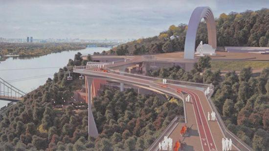 Стаття Власти Киева одобрили проект строительства воздушного моста Ранкове місто. Київ