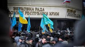 Стаття Митинг 26 февраля 2014 года в Крыму: как это было? (фотогалерея) Ранкове місто. Київ