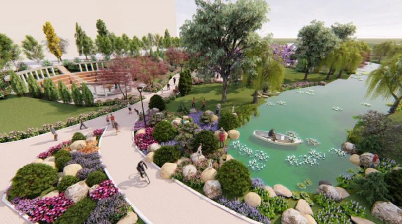 Стаття Представлен проект второй очереди реконструкции нового парка на Троещине Ранкове місто. Київ