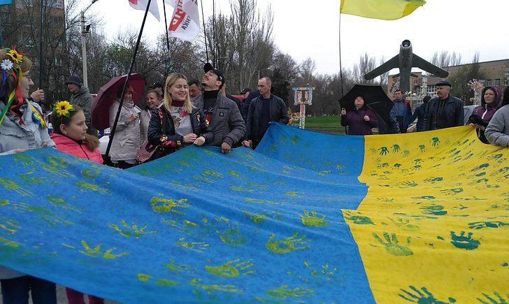 Стаття На Донетчине выйдут на Марш за единство Украины Ранкове місто. Київ