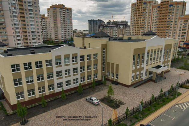 Стаття Стадіон та дитячий майданчик – як виглядає нова школа у Бучі (ФОТО) Ранкове місто. Київ