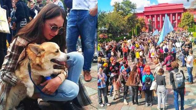 Стаття «Україна не шкуродерня»: украинцы в 30 городах вышли на Марш за животных Ранкове місто. Київ