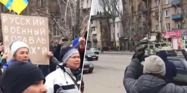 Стаття В Мелитополе проходит масштабный митинг против оккупантов Ранкове місто. Київ