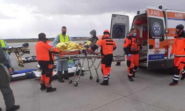 Стаття Эвакуация раненых: в Украине впервые использовали «летучий госпиталь» военных Германии Ранкове місто. Київ