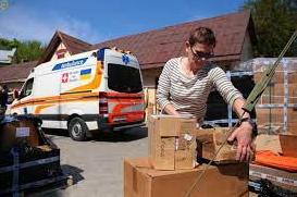 Статья Во Львове передали медикаменты и машины скорой помощи для полевого госпиталя в Бахмут (фото) Утренний город. Киев